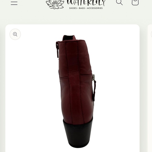 Bueno Colbie Burgundy Calfskin leather Handcrafted in Turkey boots NWB - Picture 4 of 8